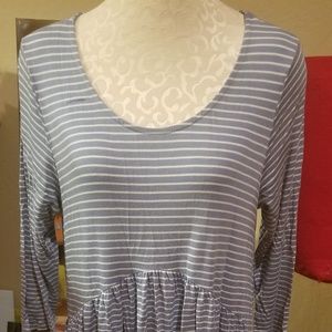 EUC Blue and White striped Oakley Dress